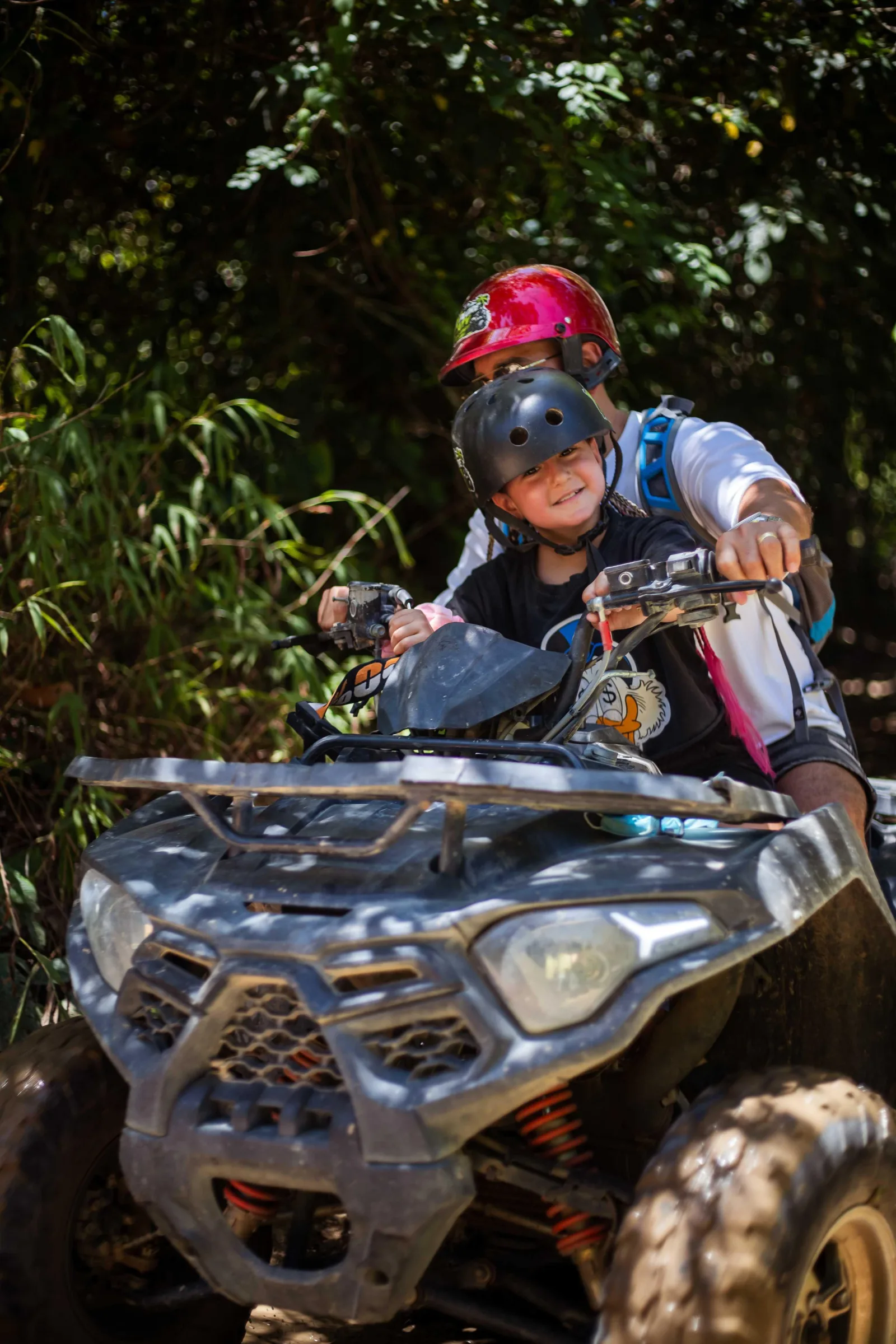 Ocean view through the palm canopy from the Xplore ATV trail