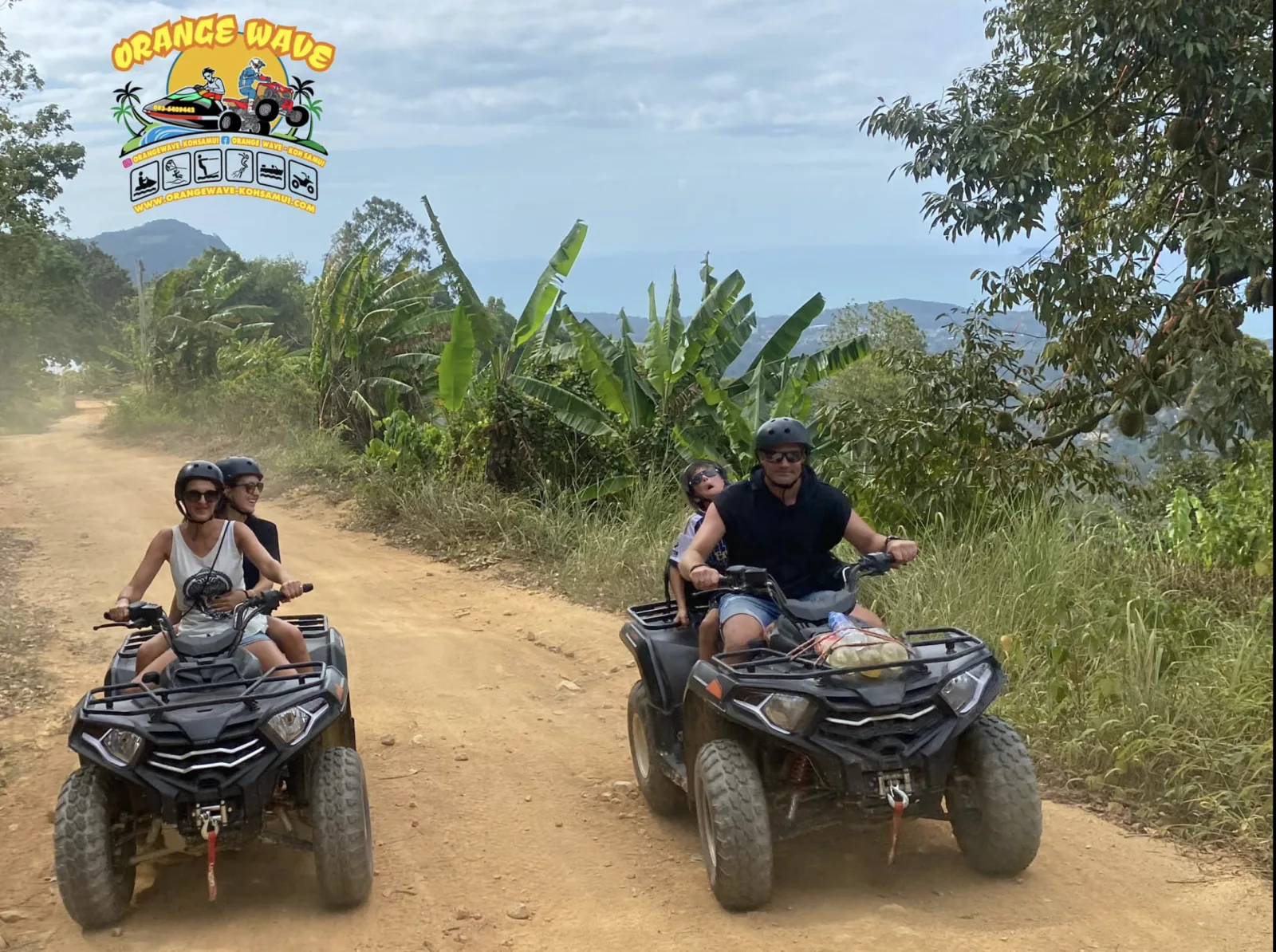 Temple stop on the Orange Wave ATV route, Koh Samui