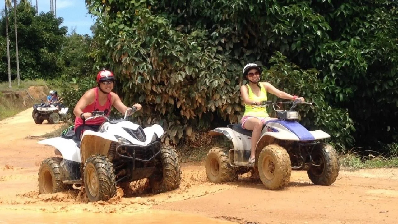 Remote dirt track through Koh Samui's hills on the X Quad ATV route
